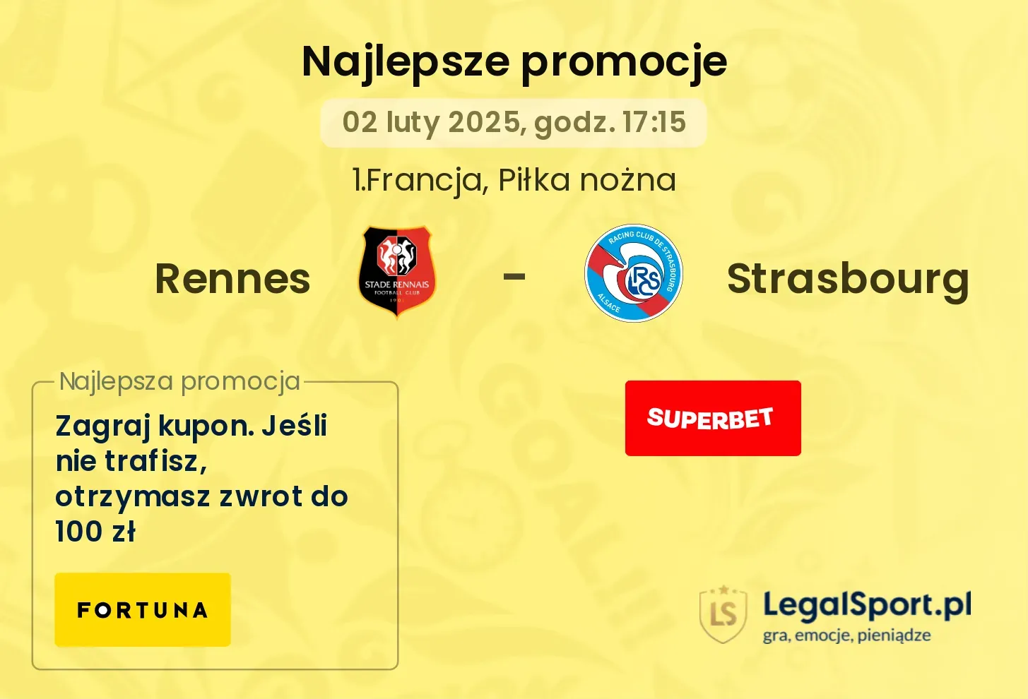 Rennes - Strasbourg promocje u bukmacherów