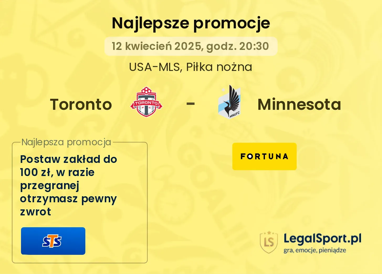 Toronto - Minnesota promocje u bukmacherów