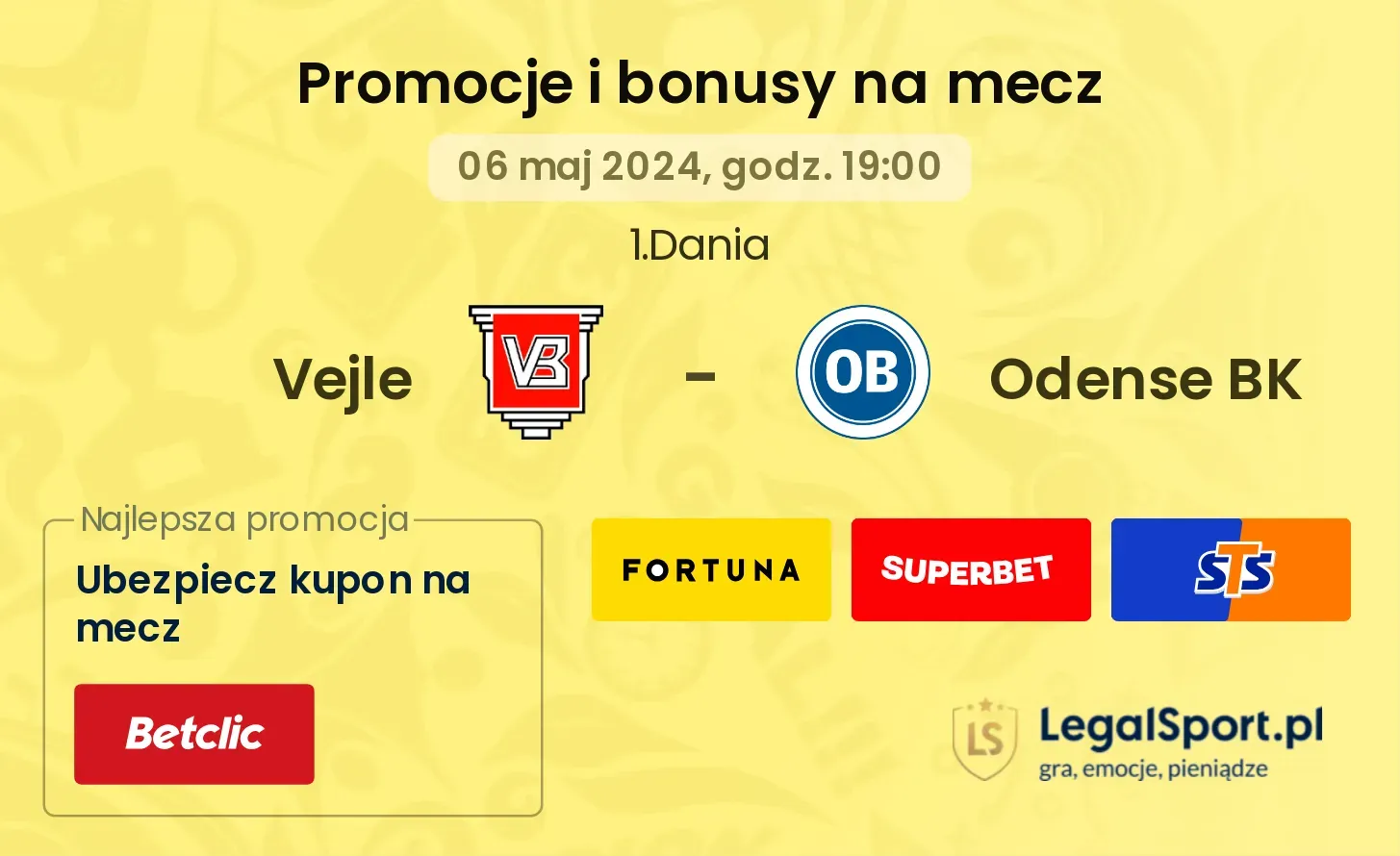 Vejle - Odense BK promocje bonusy na mecz