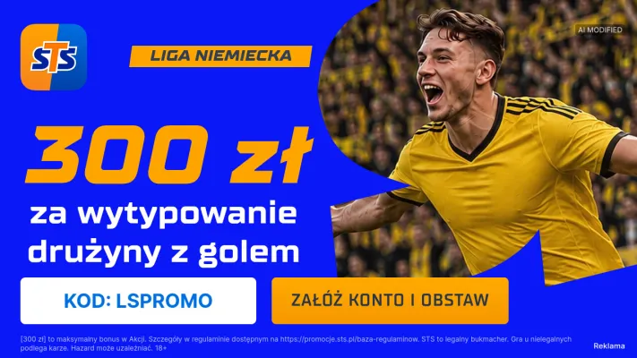 Promocja STS: 300 zł za wytypowanie drużyny z golem w meczu Stuttgart - Borussia Dortmund