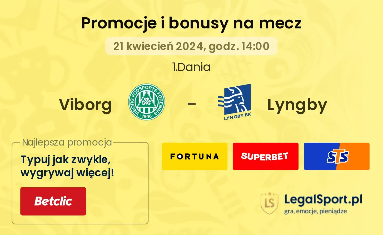 Viborg - Lyngby promocje bonusy na mecz