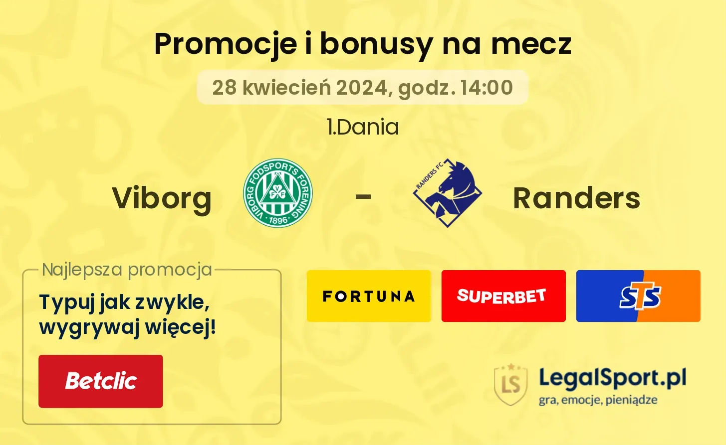 Viborg - Randers promocje bonusy na mecz