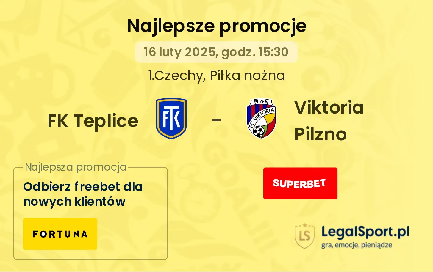 FK Teplice - Viktoria Pilzno promocje u bukmacherów