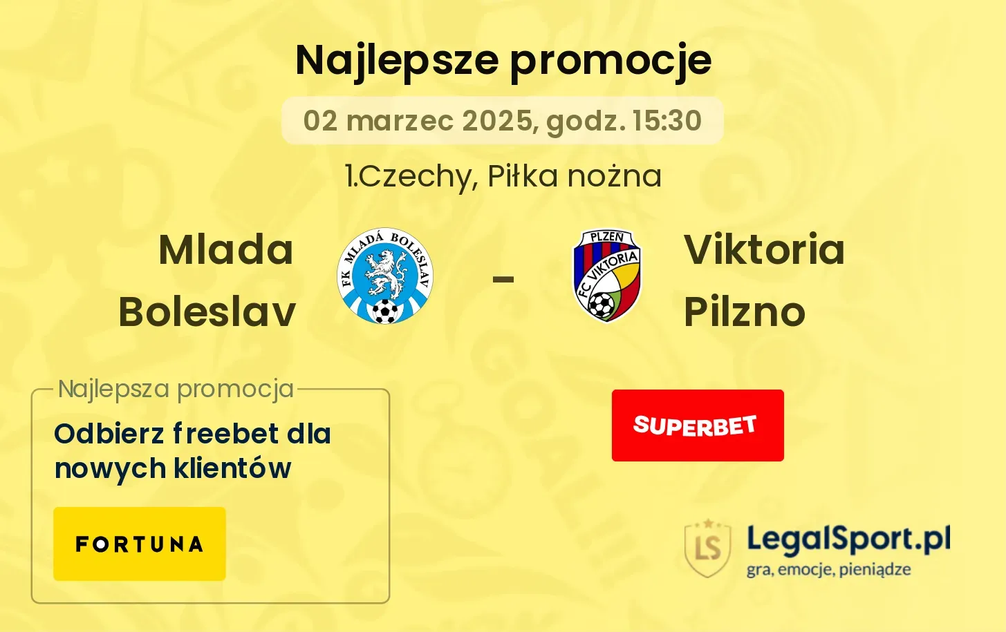Mlada Boleslav  - Viktoria Pilzno promocje bukmacherskie