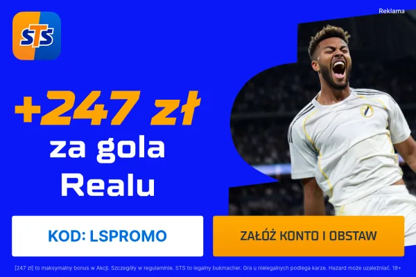 STS: 247 zł za wytypowanie drużyny z golem w meczu Villarreal - Real Madryt