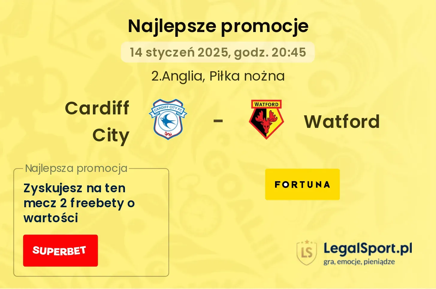 Cardiff City - Watford promocje bukmacherskie