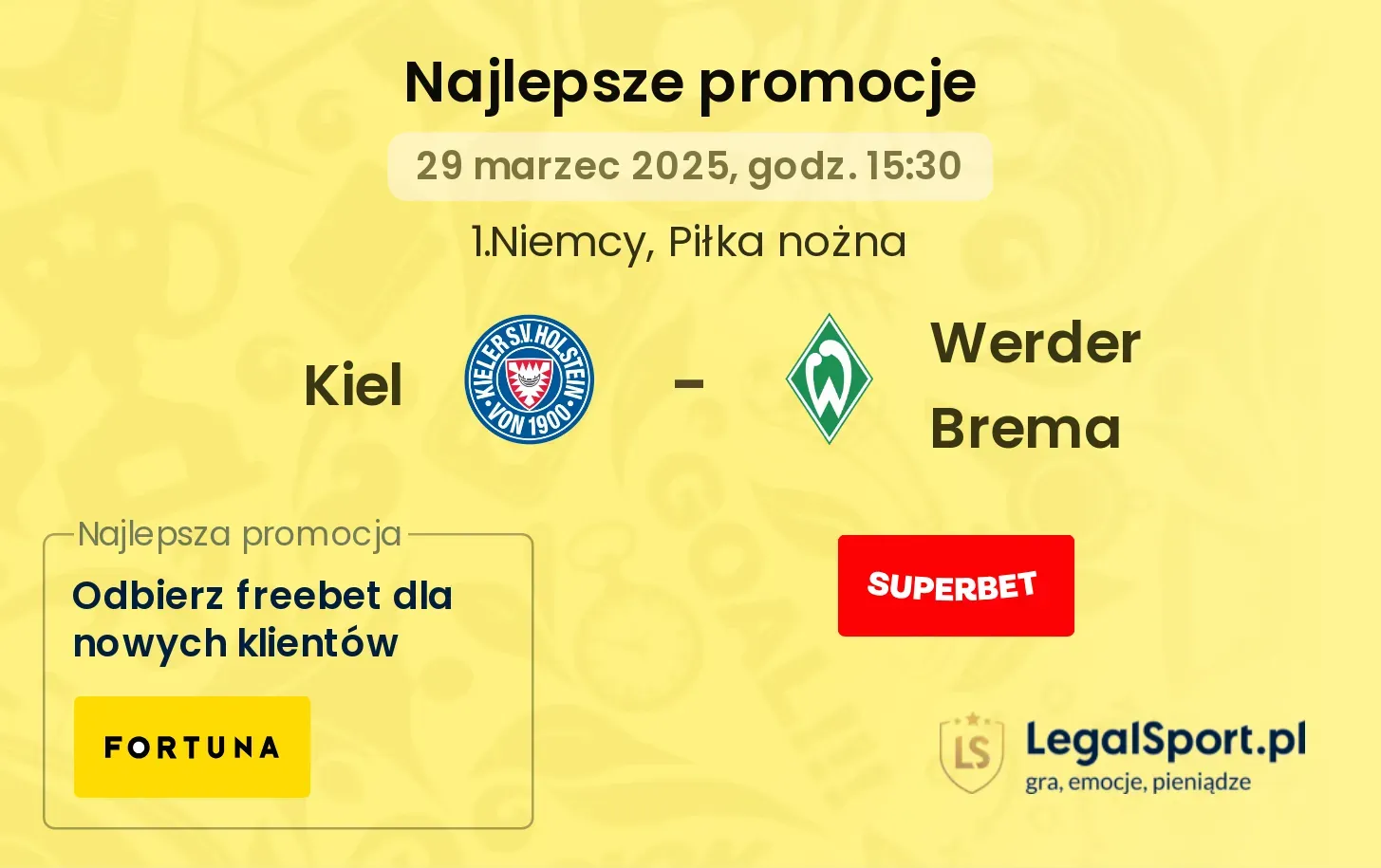 Kiel - Werder Brema promocje u bukmacherów
