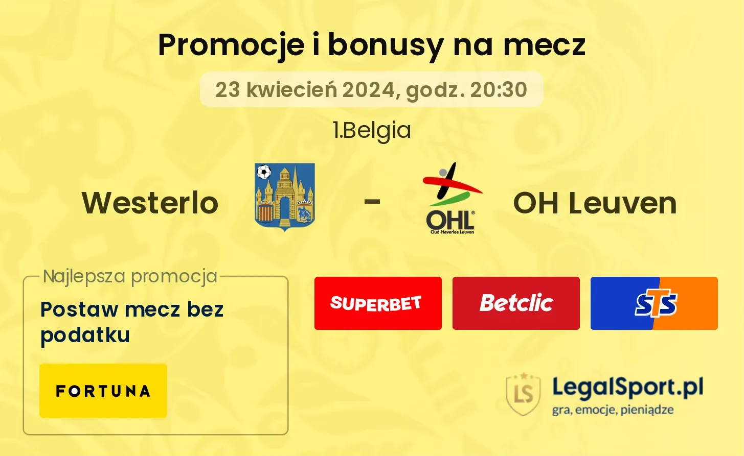 Westerlo - OH Leuven promocje bonusy na mecz