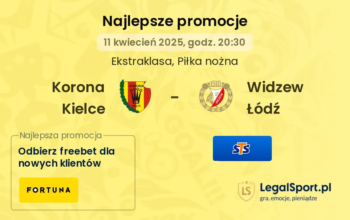 Korona Kielce - Widzew Łódź promocje bukmacherskie