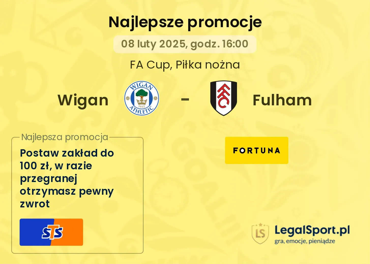 Wigan - Fulham promocje u bukmacherów