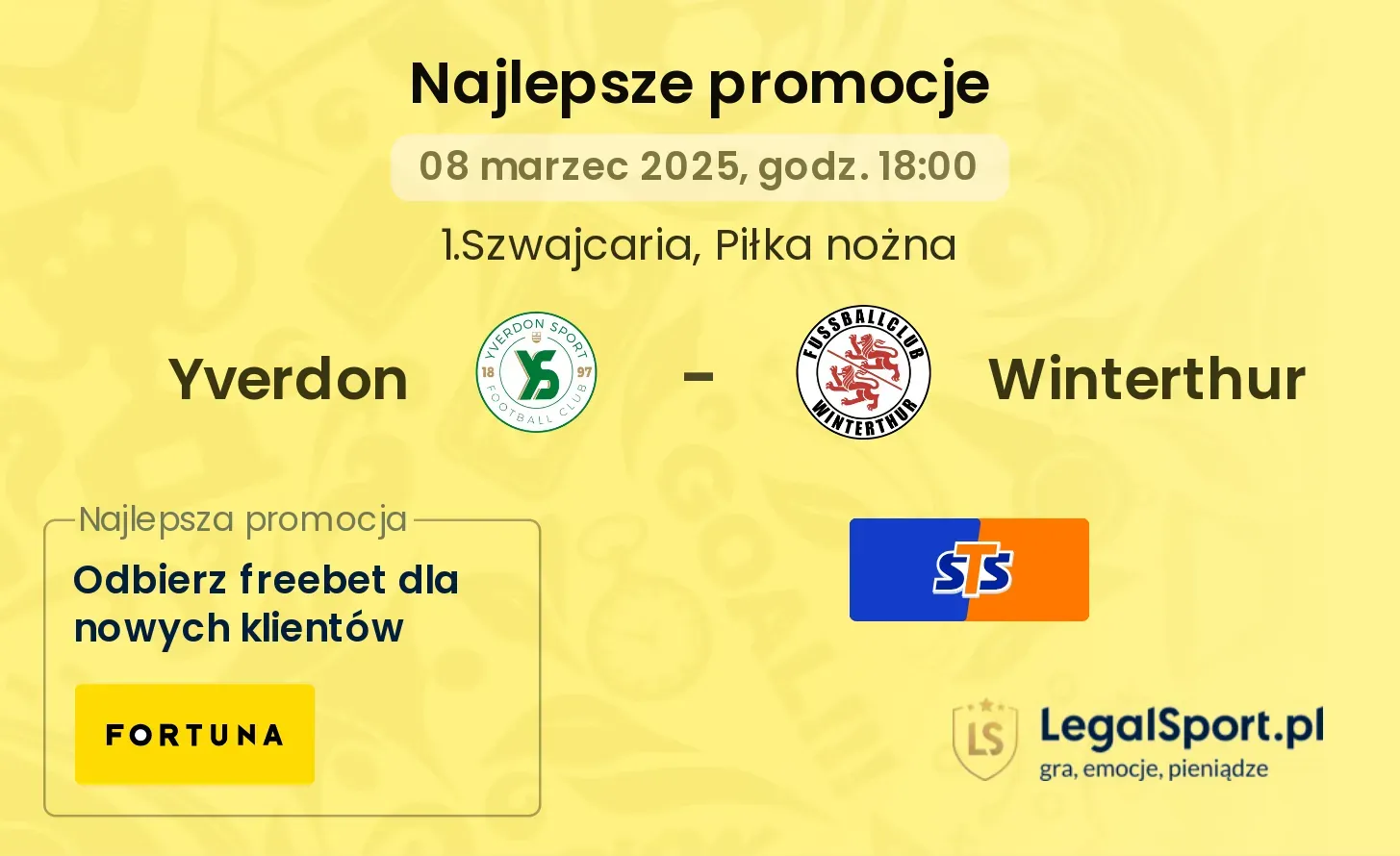 Yverdon - Winterthur promocje u bukmacherów