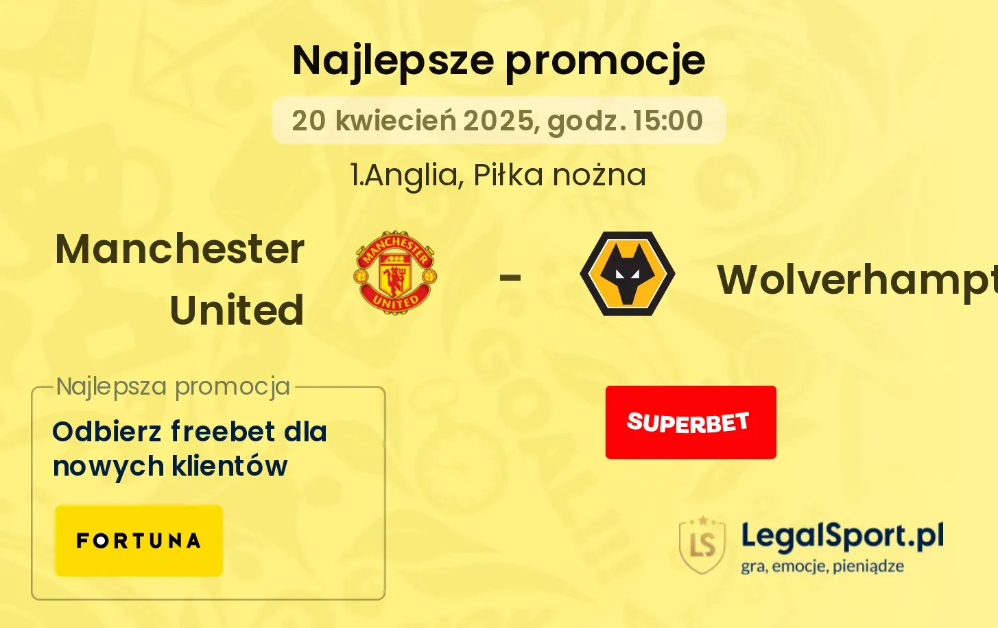 Manchester United - Wolverhampton promocje bukmacherskie