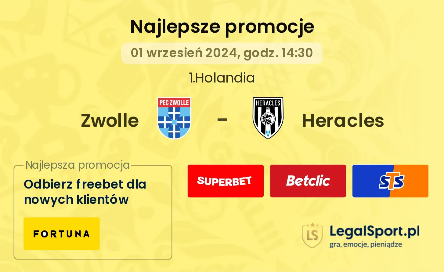Heracles - Zwolle promocje bukmacherskie
