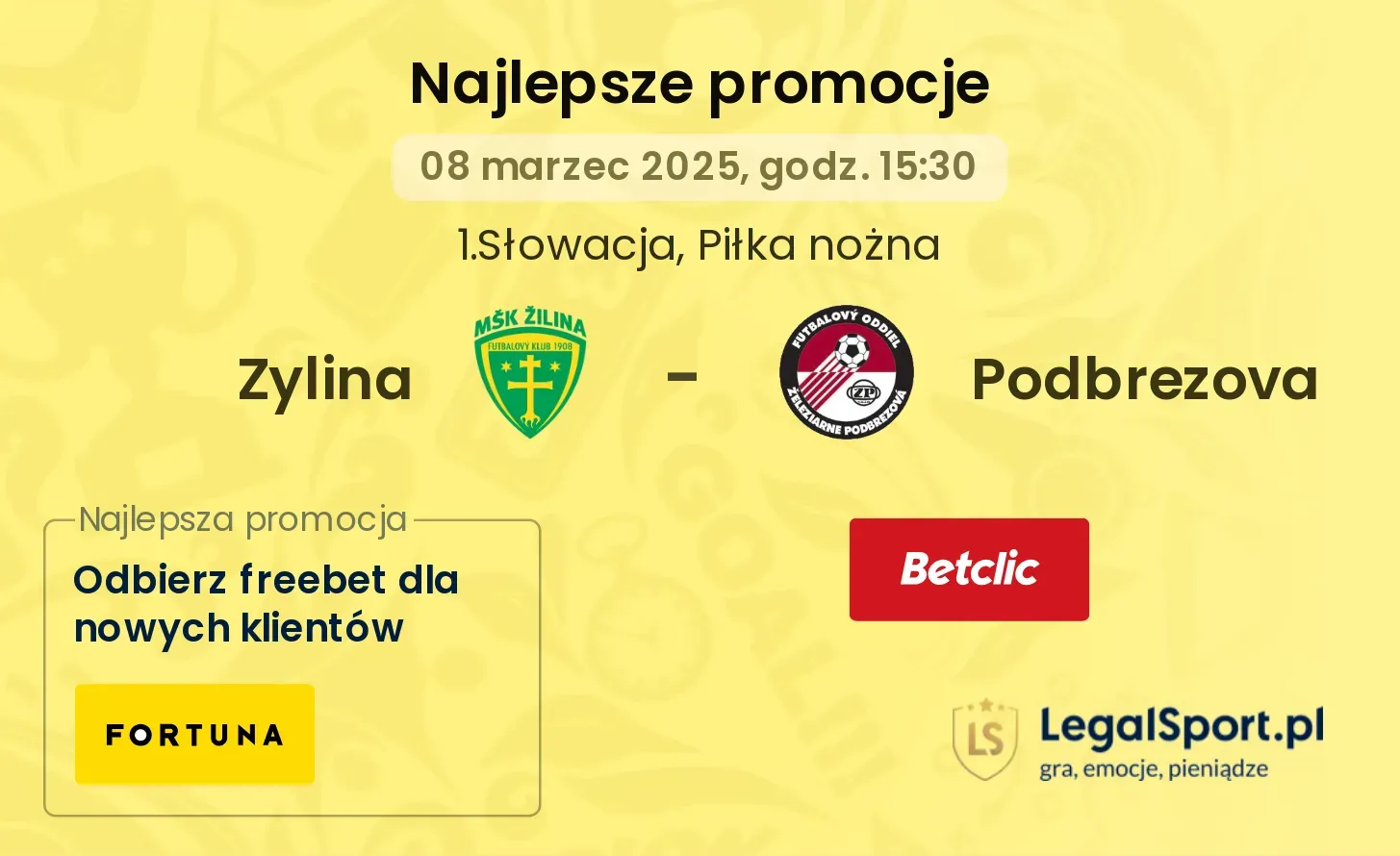 Zylina - Podbrezova promocje bukmacherskie