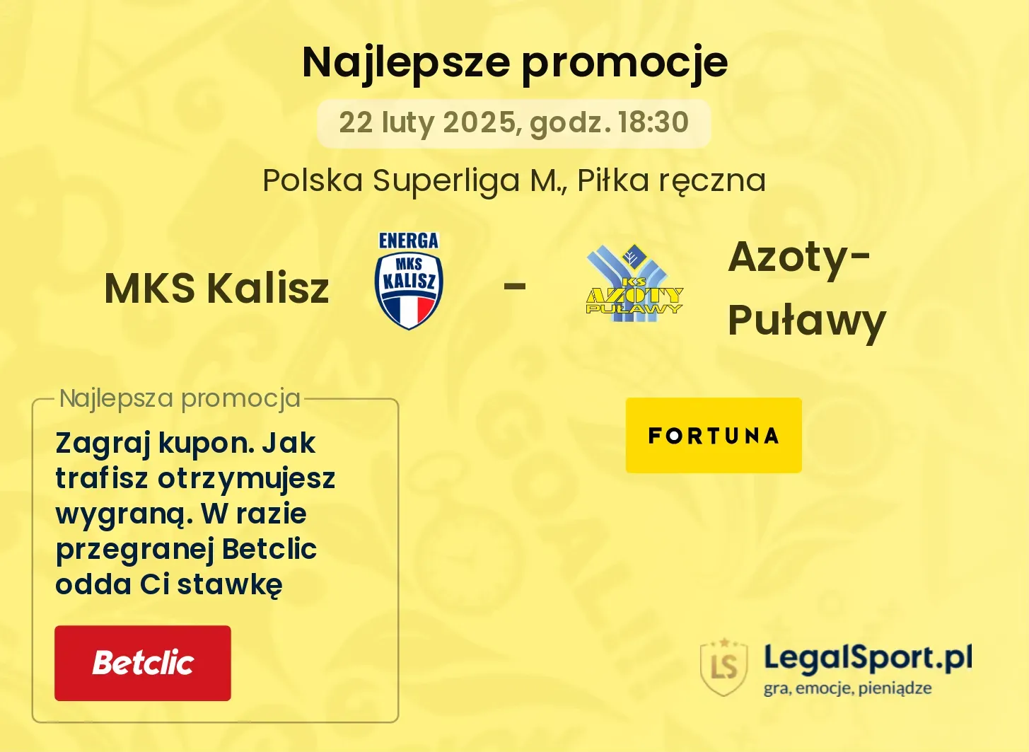 MKS Kalisz - Azoty-Puławy promocje bukmacherskie