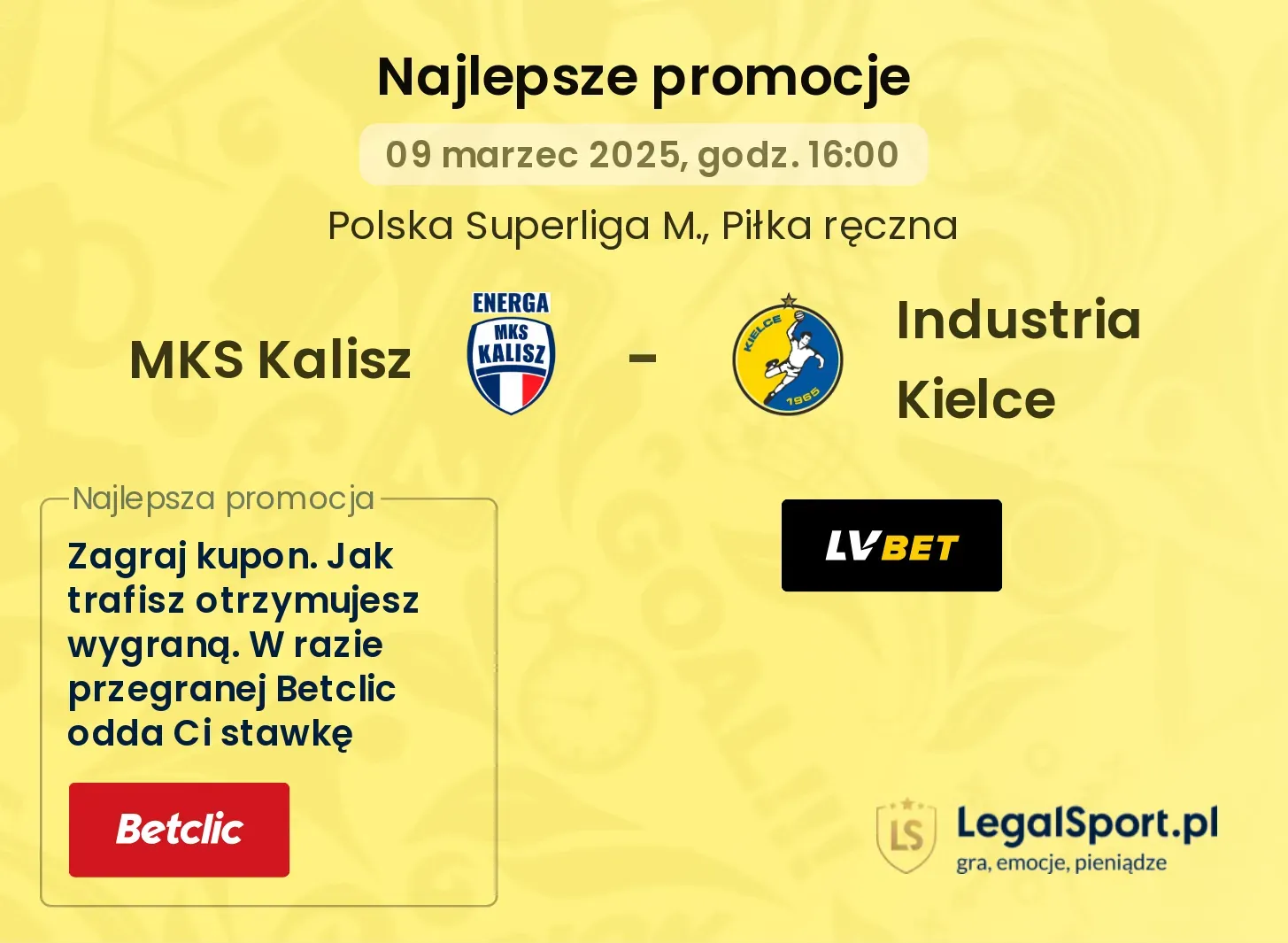 MKS Kalisz - Industria Kielce promocje bukmacherskie