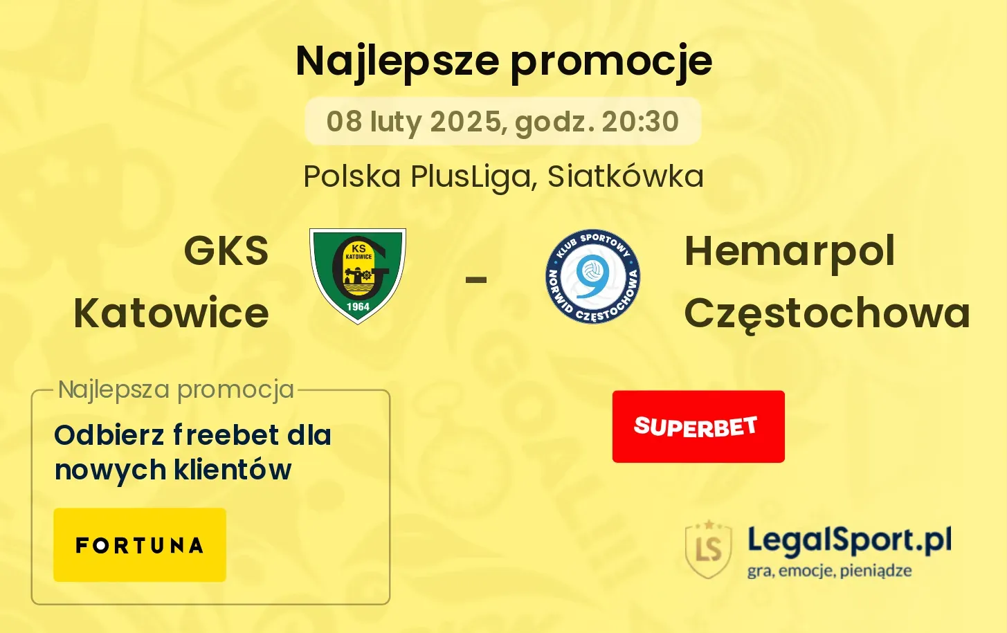 GKS Katowice - Hemarpol Częstochowa promocje bukmacherskie