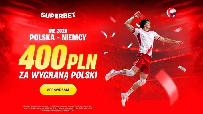 Promocja Superbet: 400 PLN za wygraną Polski z Niemcami