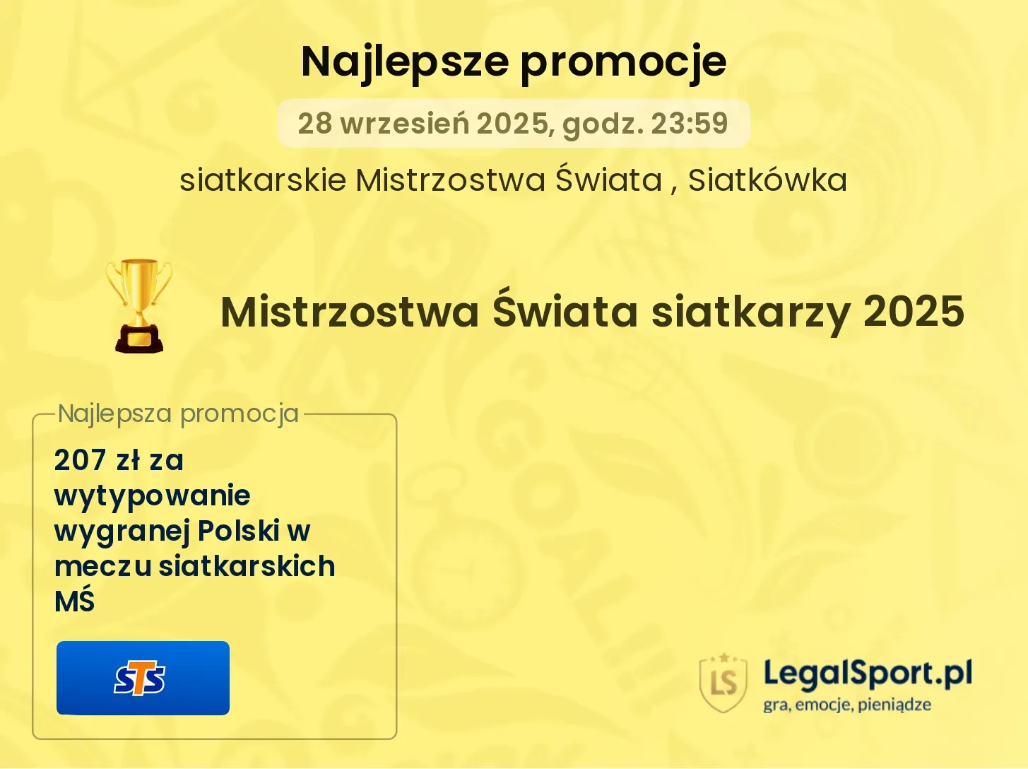 Promocje bukmacherskie na Mistrzostwa Świata w siatkówce 2025