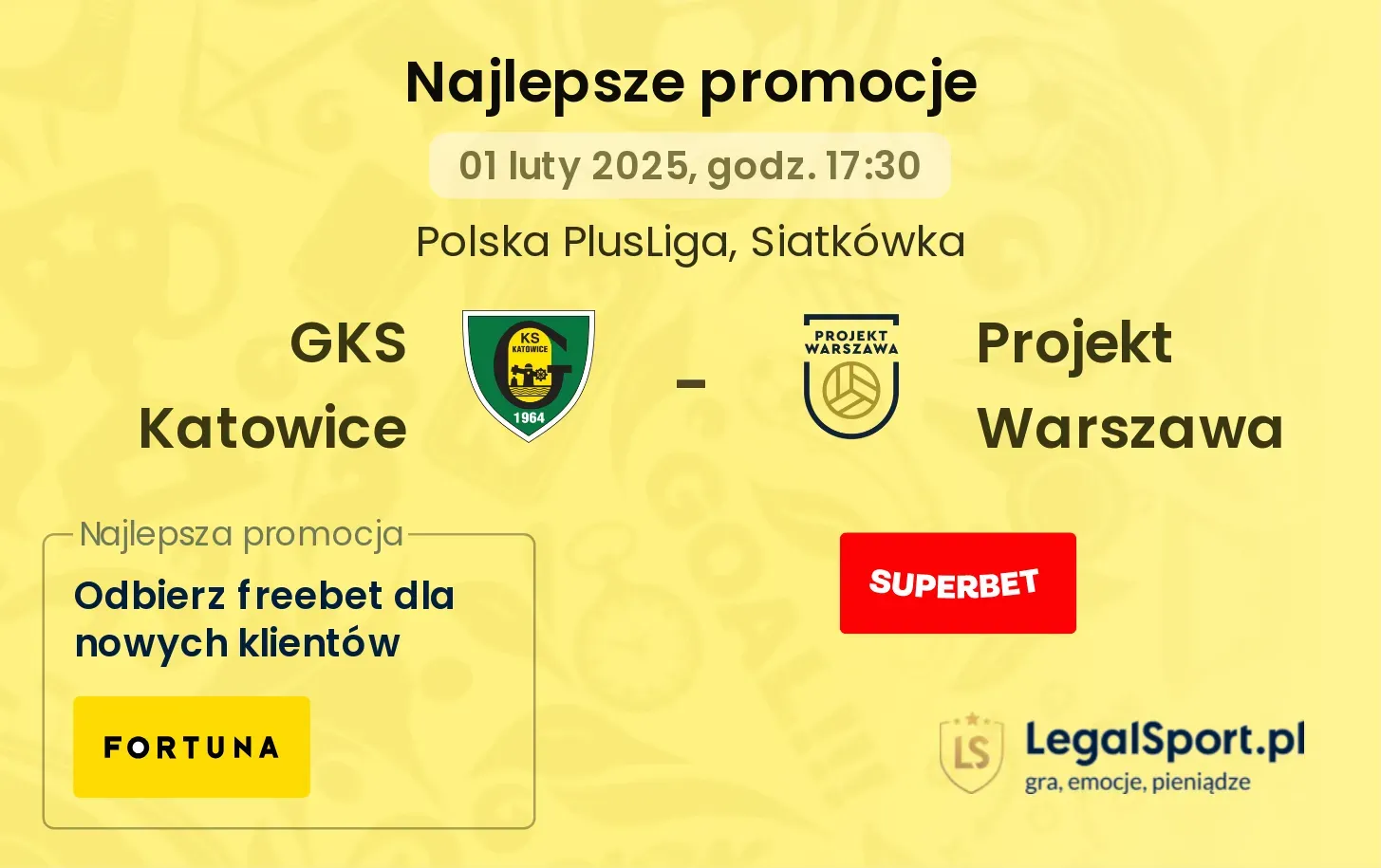 GKS Katowice - Projekt Warszawa promocje u bukmacherów