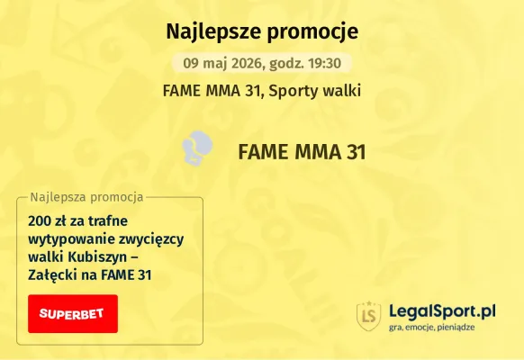 Superbet: Bonus 200 PLN za zwycięzcę walki Mateusz „Don Diego” Kubiszyn – Denis „Bad Boy” Załęcki