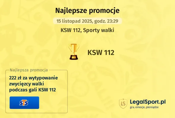 Promocje bukmacherskie na KSW