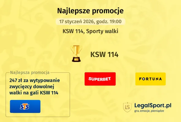 Bonusowe Uderzenie na KSW 114 w Fortunie