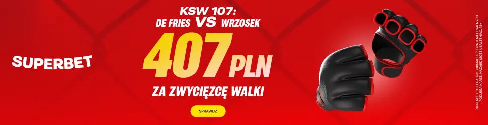 Promocja Superbet na zwycięzcę walki De Fries - Wrzosek