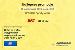 UFC 320 promocje bukmacherskie
