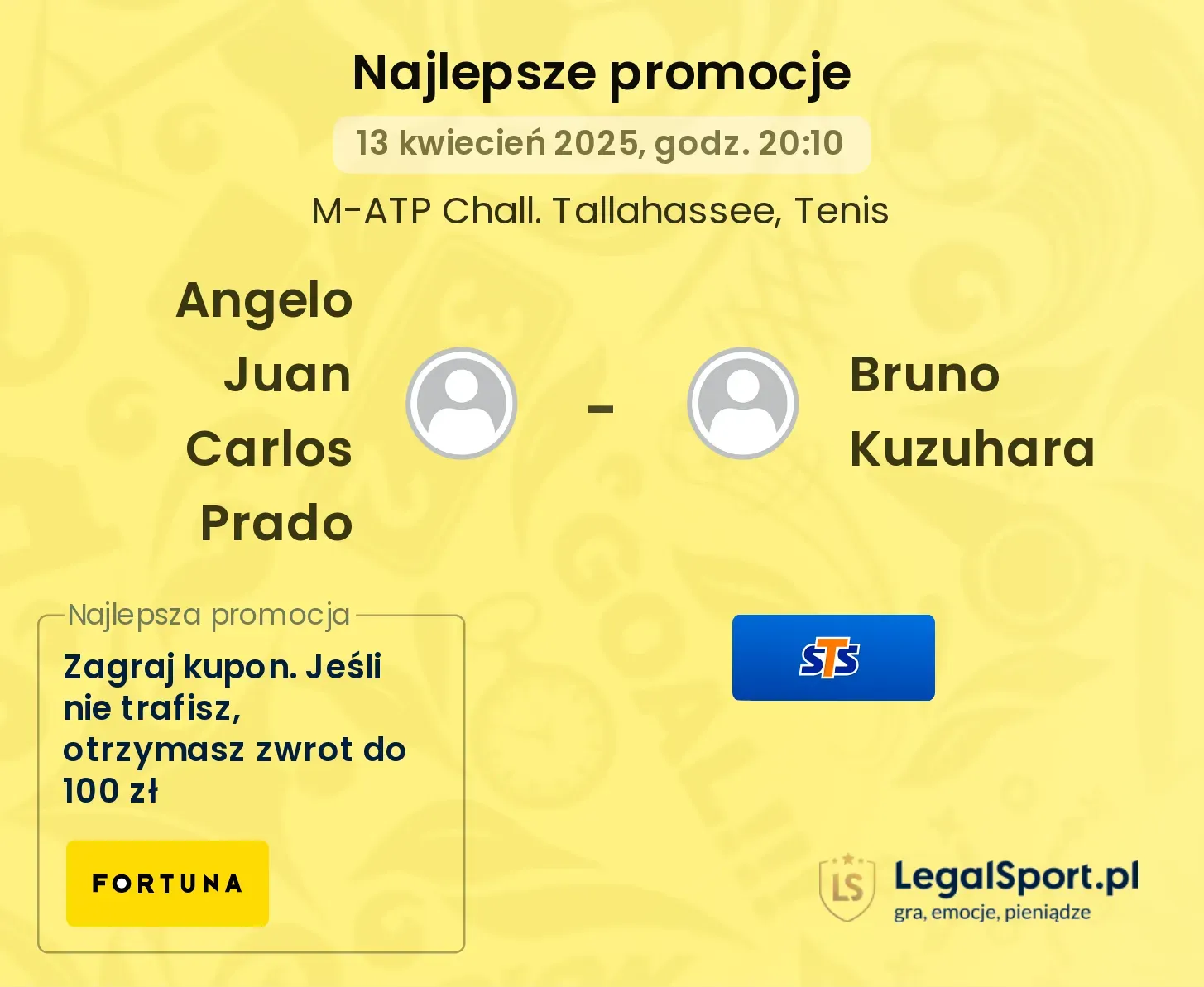 Angelo Juan Carlos Prado - Bruno Kuzuhara promocje u bukmacherów
