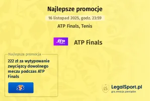 ATP Finals 2025 promocje bukmacherskie