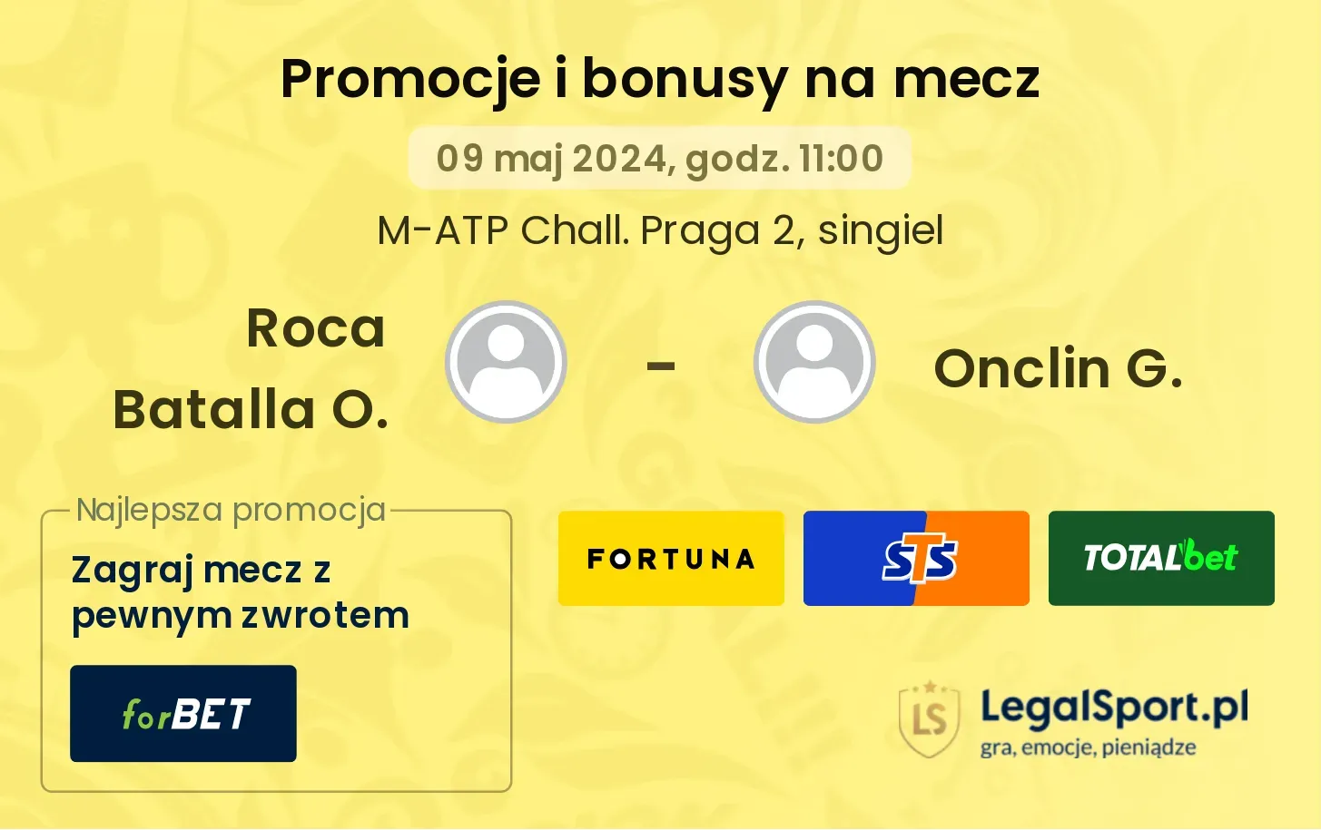 Roca Batalla O. - Onclin G. promocje bonusy na mecz