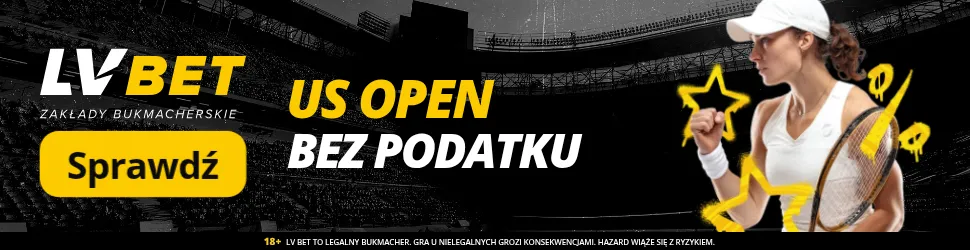 US Open 2025 bez podatku w LV BET