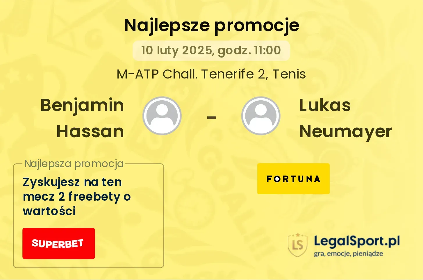 Benjamin Hassan - Lukas Neumayer promocje bukmacherskie