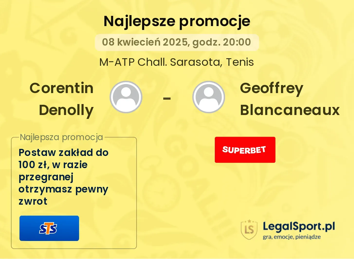 Corentin Denolly - Geoffrey Blancaneaux promocje bukmacherskie