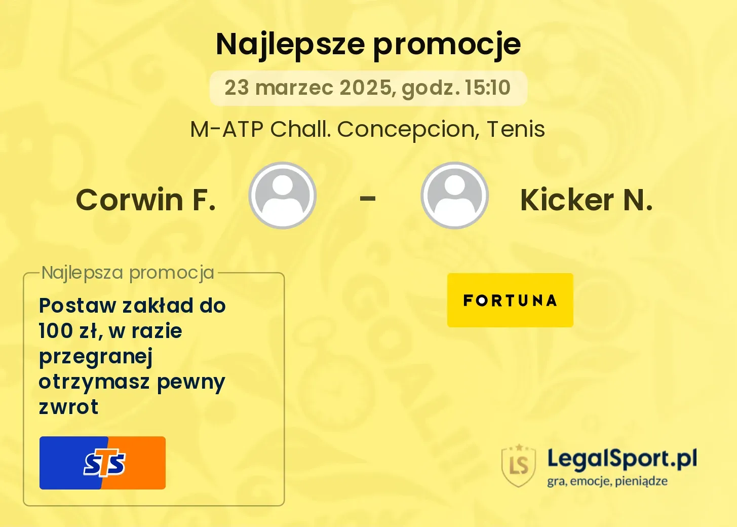 Corwin F. - Kicker N. promocje bukmacherskie