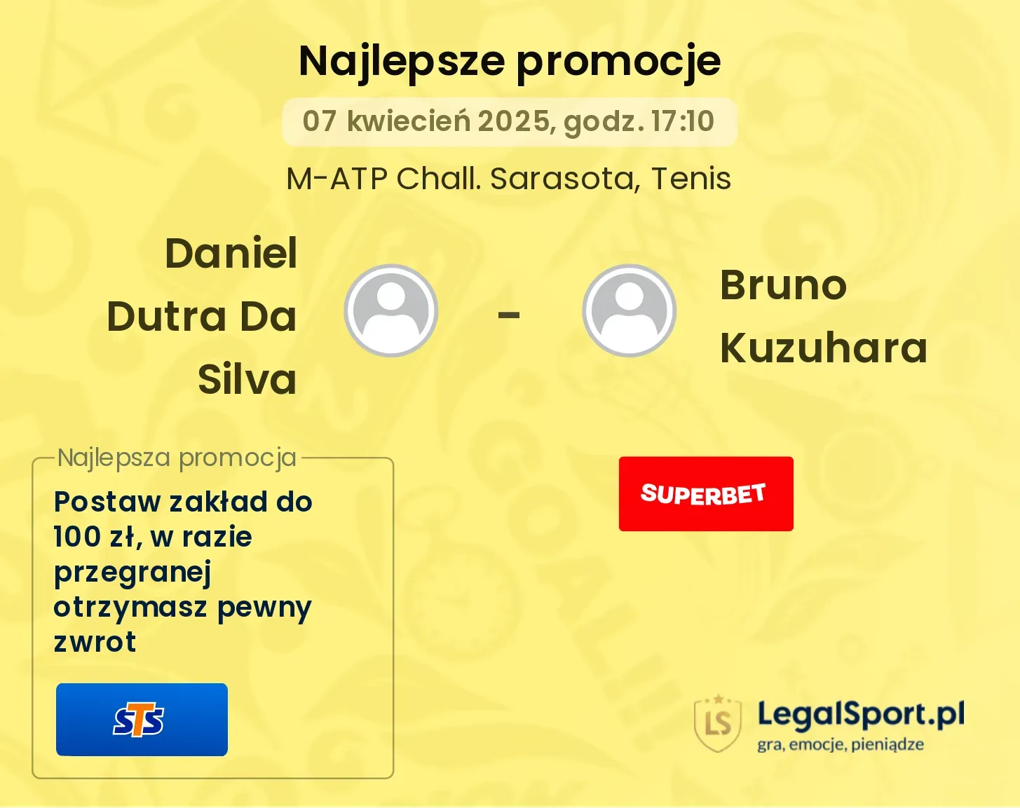 Daniel Dutra Da Silva - Bruno Kuzuhara promocje bukmacherskie