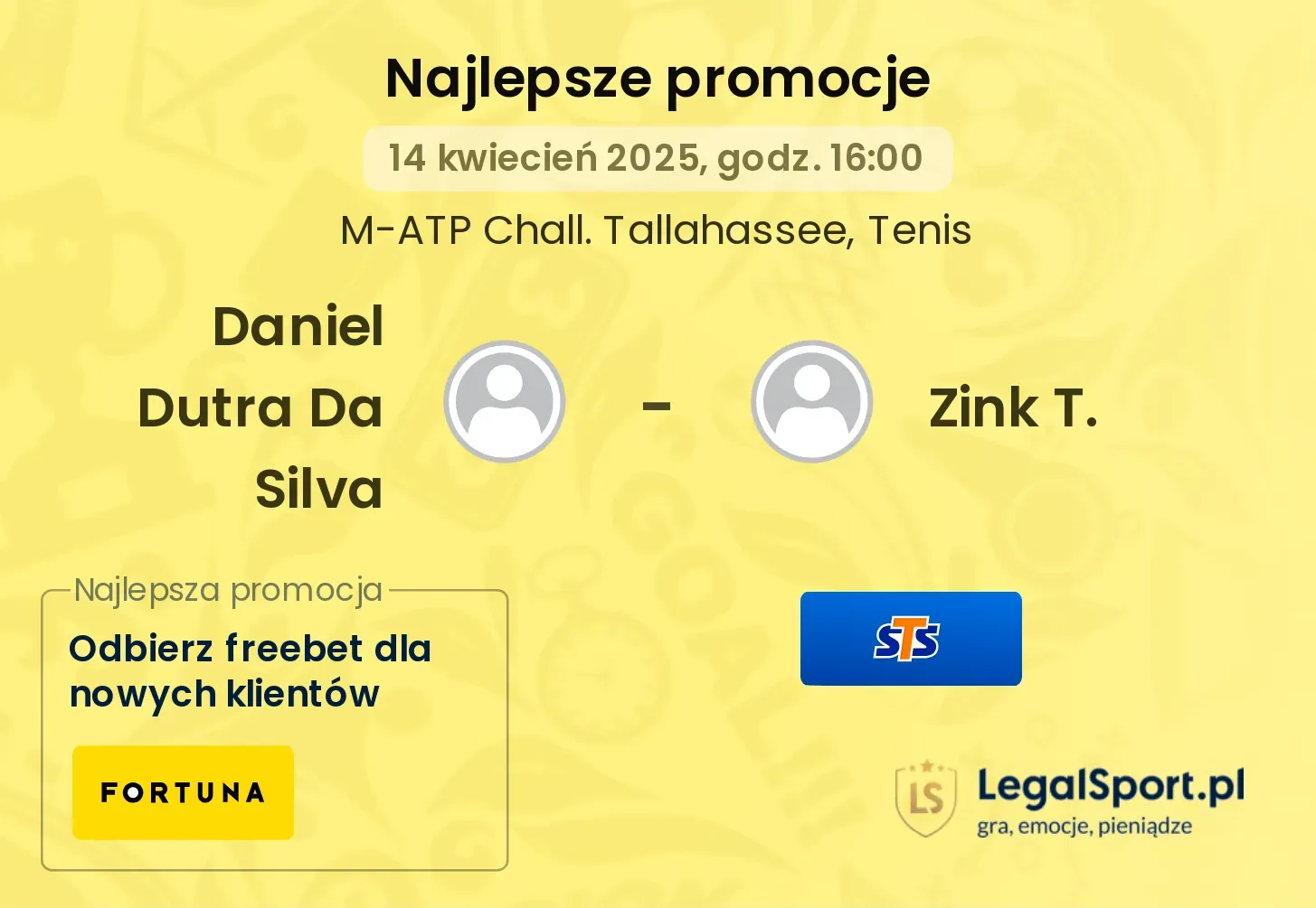 Daniel Dutra Da Silva - Zink T. promocje u bukmacherów