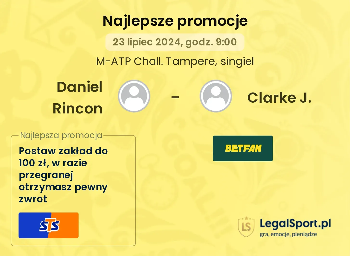 Daniel Rincon - Clarke J. promocje u bukmacherów (23.07, 09:00)