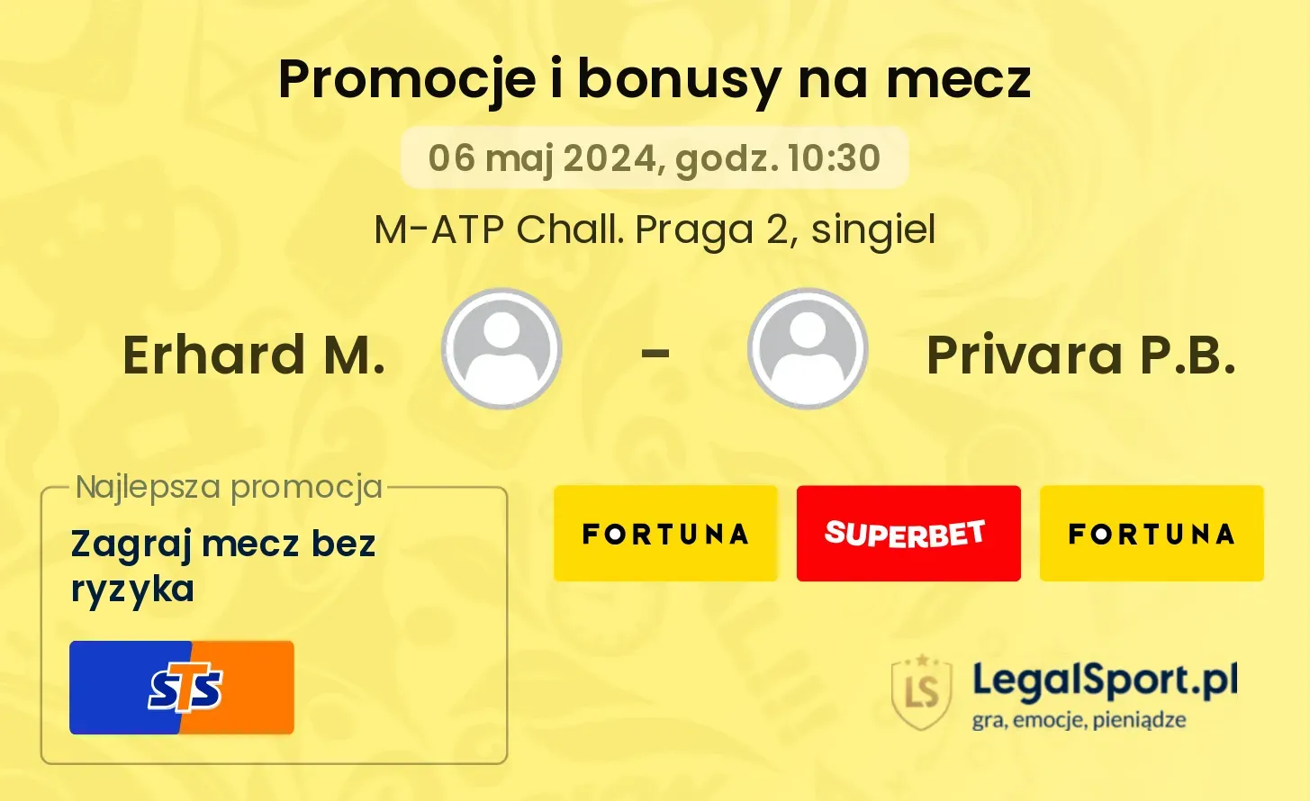 Erhard M. - Privara P.B. promocje bonusy na mecz