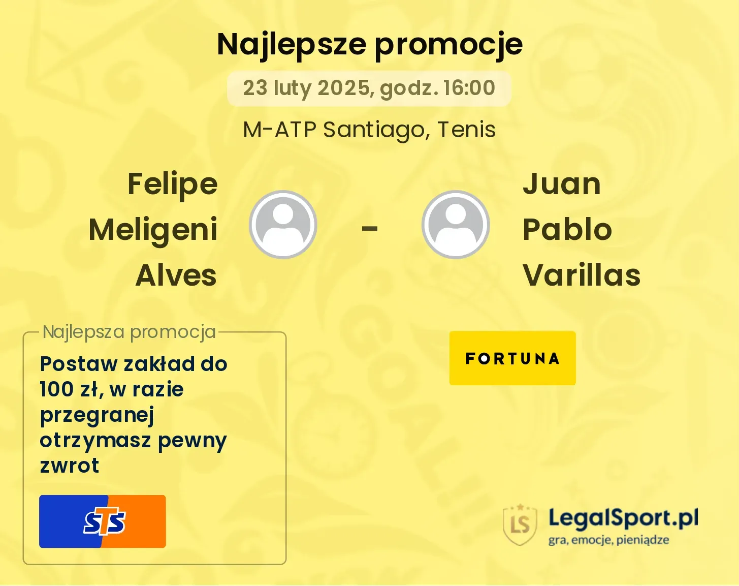 Felipe Meligeni Alves - Juan Pablo Varillas promocje bukmacherskie