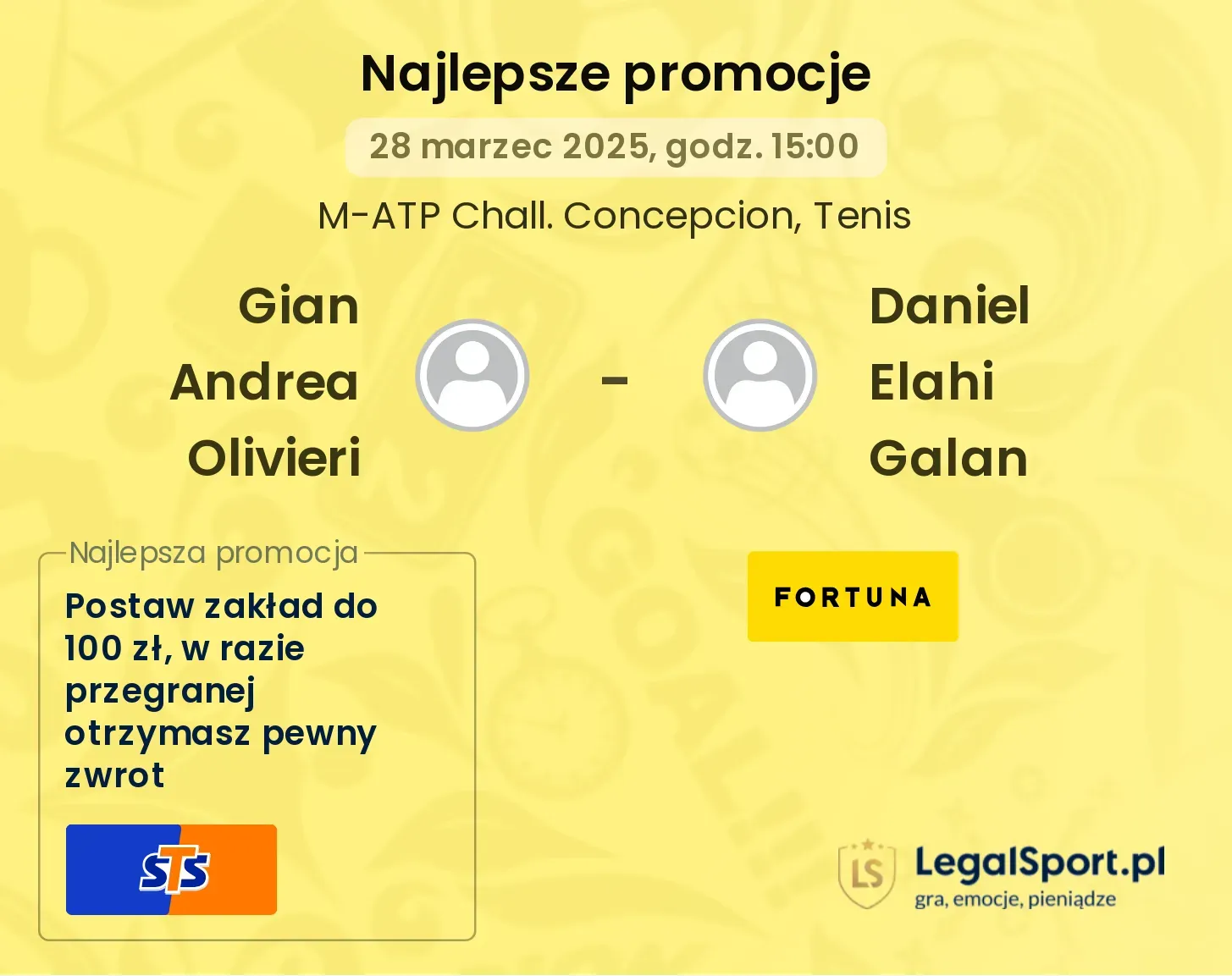 Gian Andrea Olivieri - Daniel Elahi Galan promocje bukmacherskie