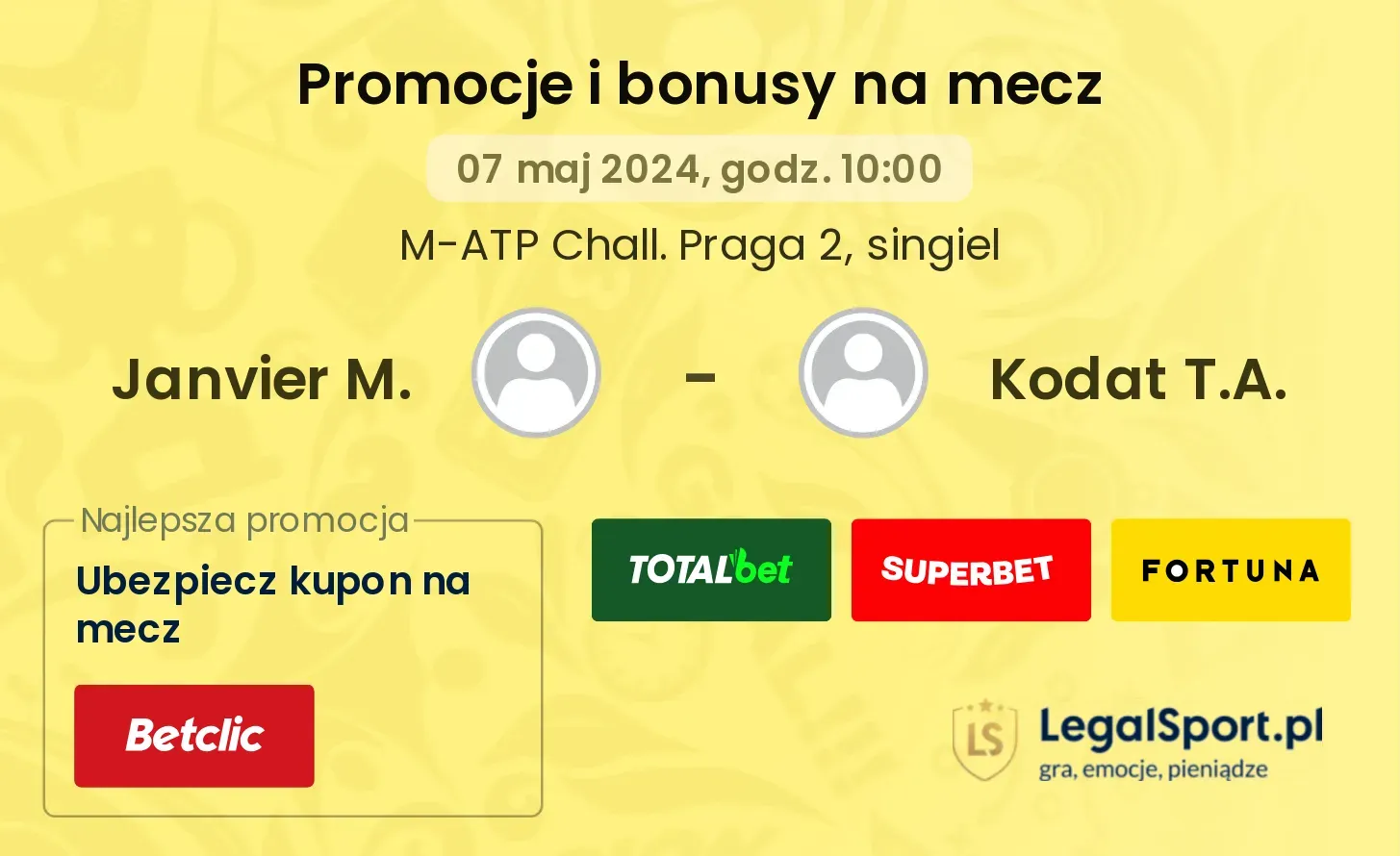 Janvier M. - Kodat T.A. promocje bonusy na mecz