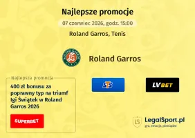 Roland Garros 2026 promocje bukmacherskie