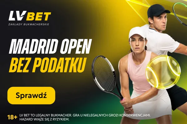 LV BET: Madrid Open bez podatku