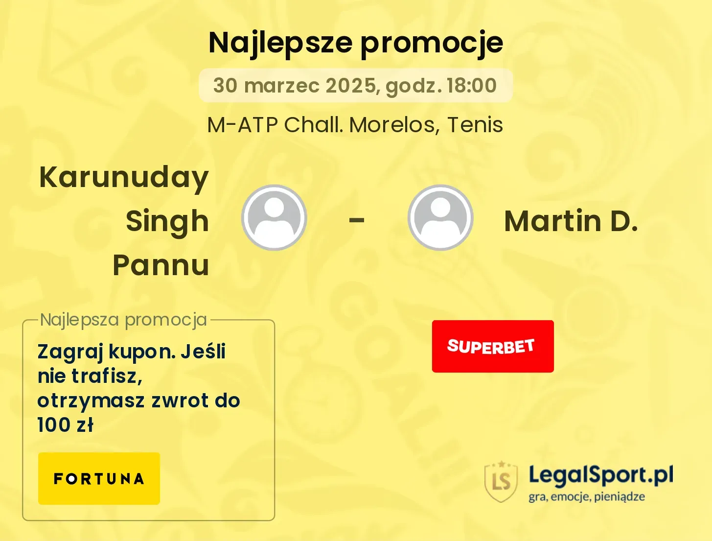 Karunuday Singh Pannu - Martin D. promocje u bukmacherów