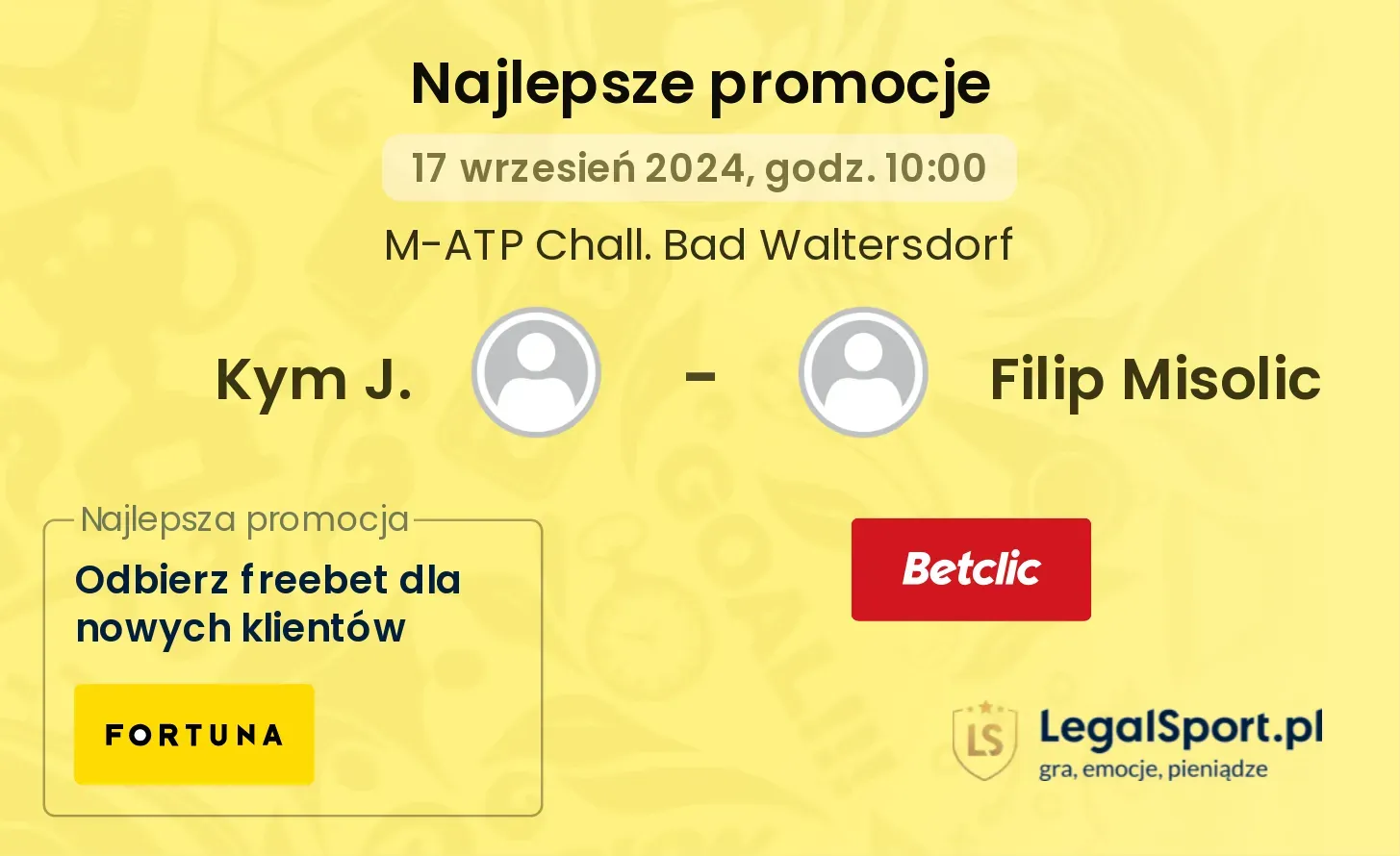Kym J. - Filip Misolic promocje bukmacherskie 17.09, 10:00