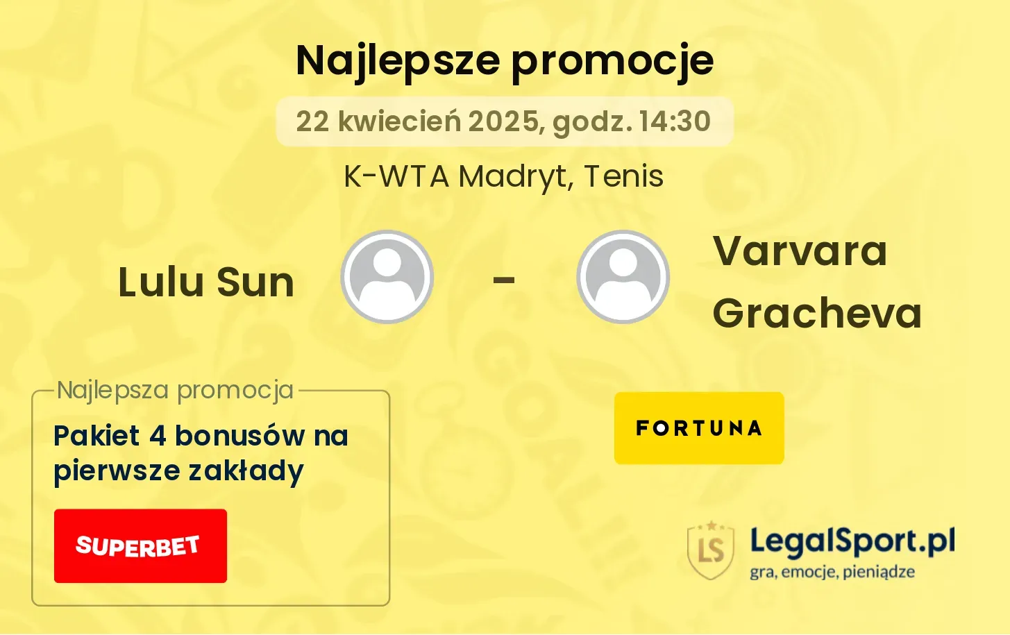Lulu Sun - Varvara Gracheva promocje bukmacherskie