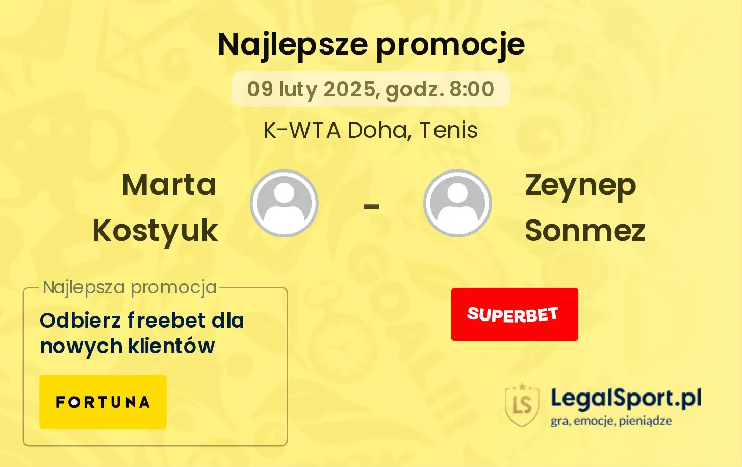 Marta Kostyuk - Zeynep Sonmez promocje bukmacherskie
