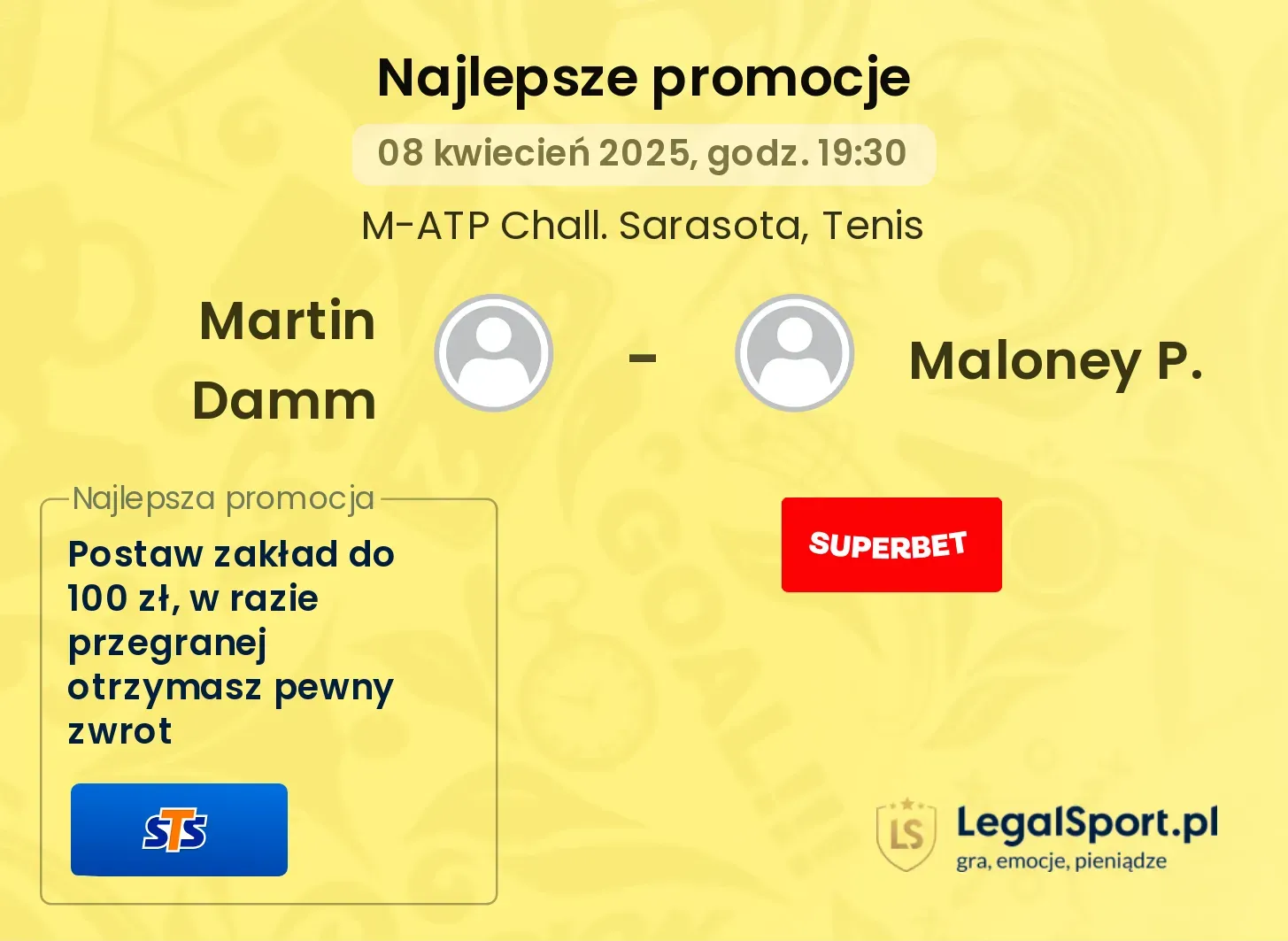 Martin Damm - Maloney P. promocje bukmacherskie
